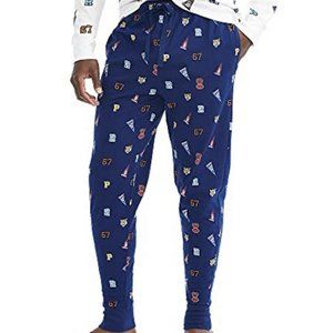 Polo Ralph Lauren Mens Large Pep Rally Knit Jogger Pajama Sleep Pants Royal Blue